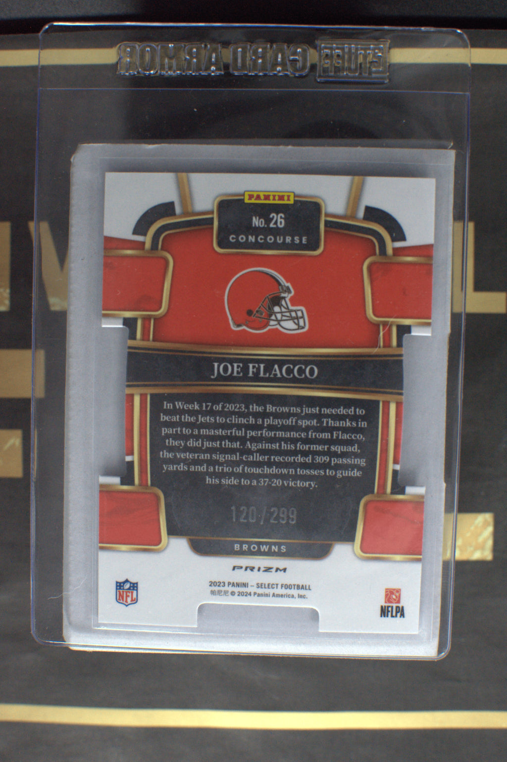 2023 Panini Select Concourse Football Copper Die Cut 120/299 #26 Joe Flacco