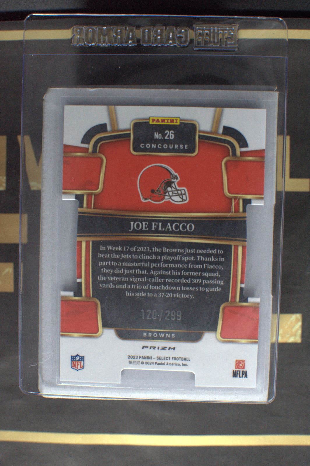 2023 Panini Select Concourse Football Copper Die Cut 120/299 #26 Joe Flacco