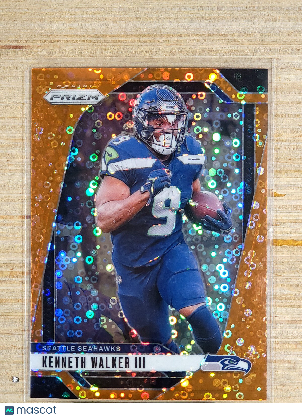 2024 Panini Prizm #260 Kenneth Walker III Orange Disco