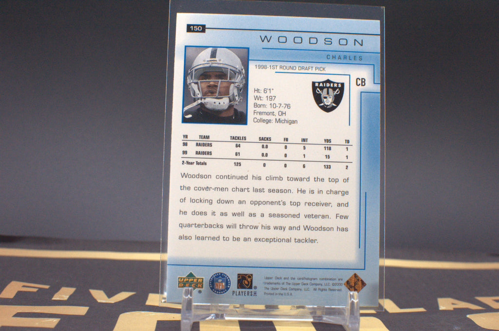 2000 Upper Deck NFL : Charles Woodson #150 **Free Shipping @ $10+**