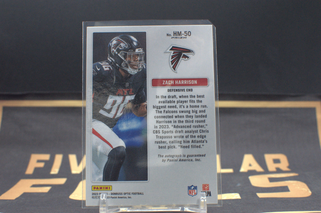 Zach Harrison 2023 Donruss Optic NFL Hash Marks Auto #HM-50 Free Shipping @ $10