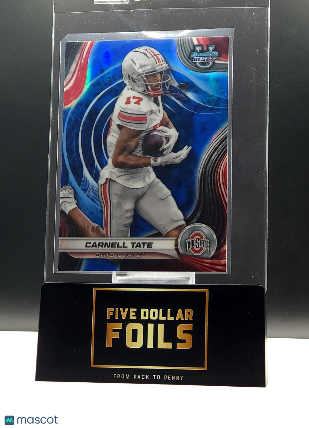 2024 Bowman U Best #47 Carnell Tate 070/149 Blue