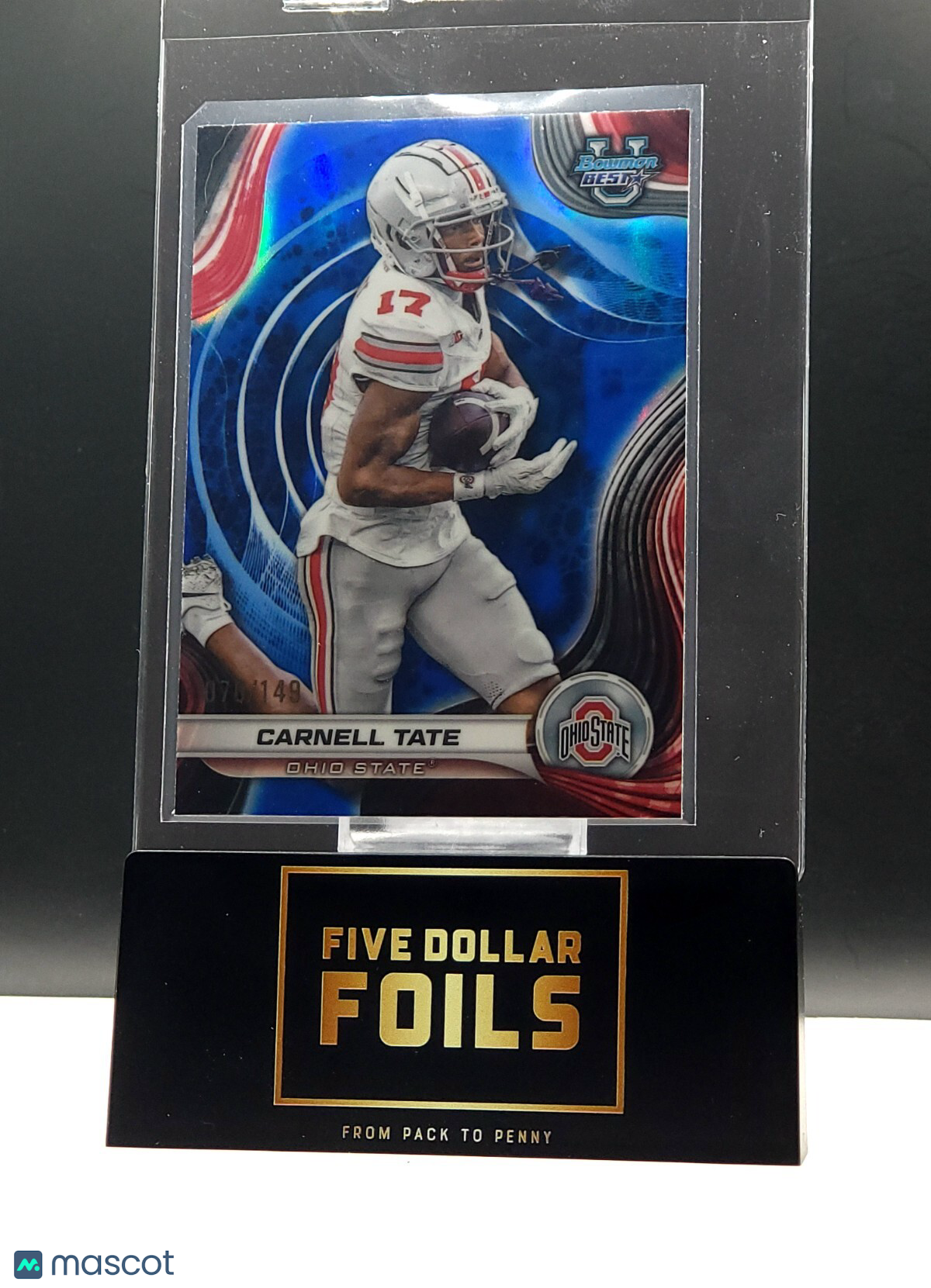 2024 Bowman U Best #47 Carnell Tate 070/149 Blue