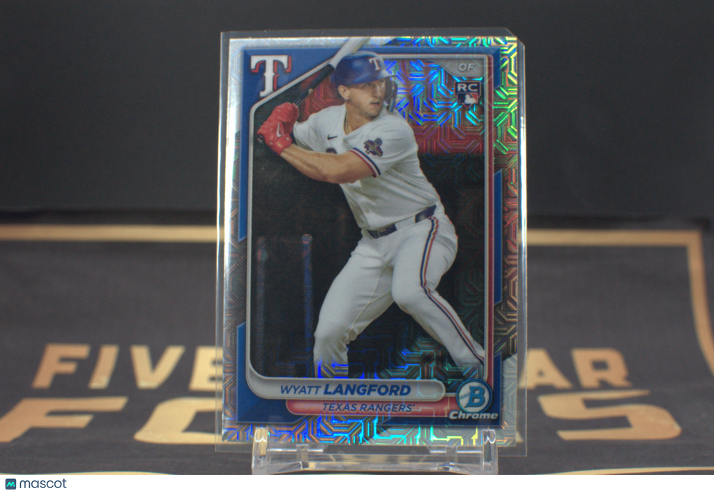2024 Bowman Chrome Wyatt Langford #71 Mega Box Mojo **Free Shipping @ $10+**