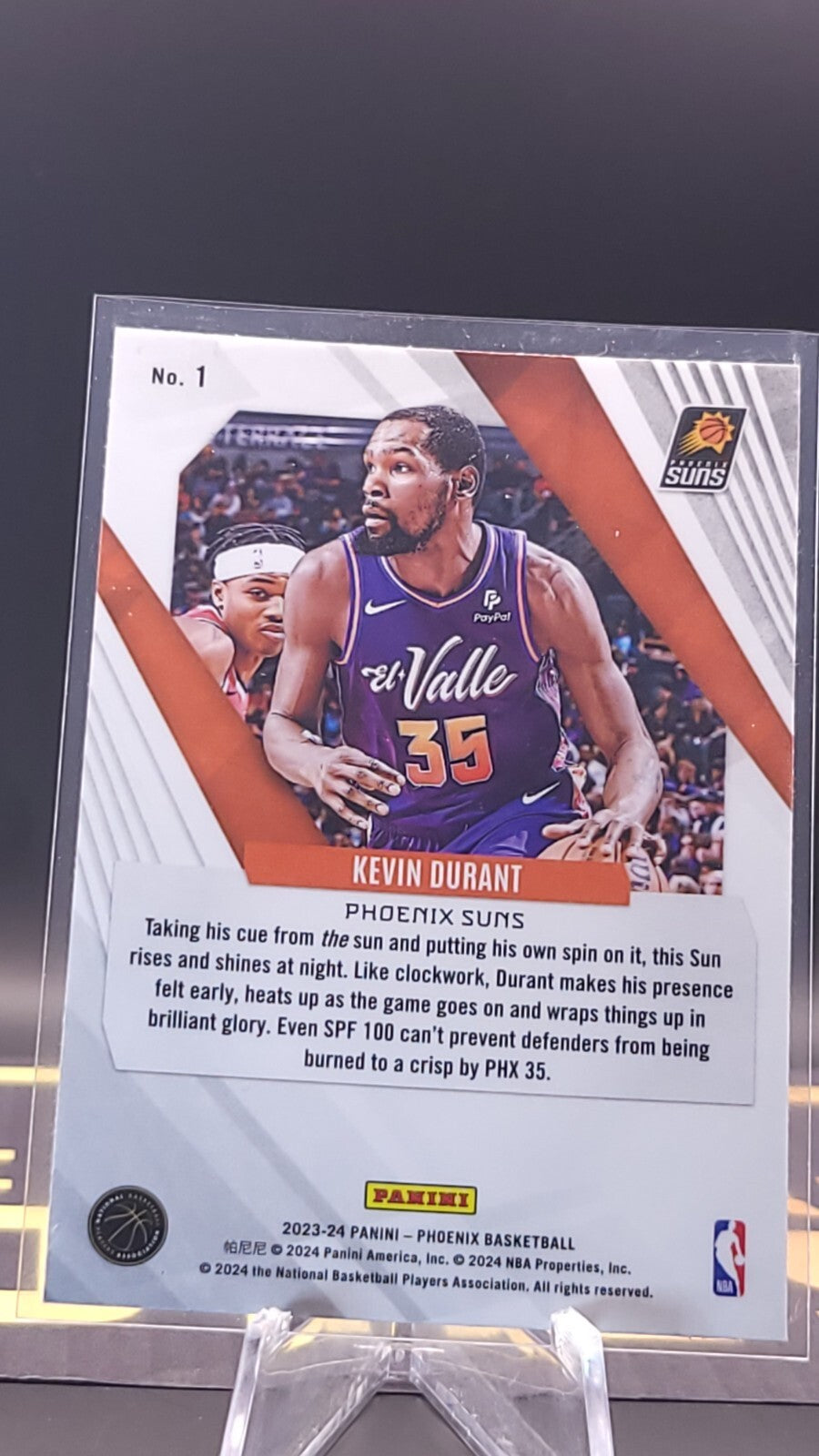 *Free Shipping @ $10+* 2024 Panini Phoenix #1 Kevin Durant Blue Ice