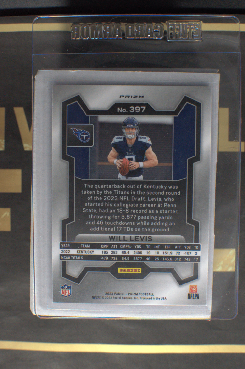 2023 Panini Prizm - Will Levis Red Sparkle Prizm #397