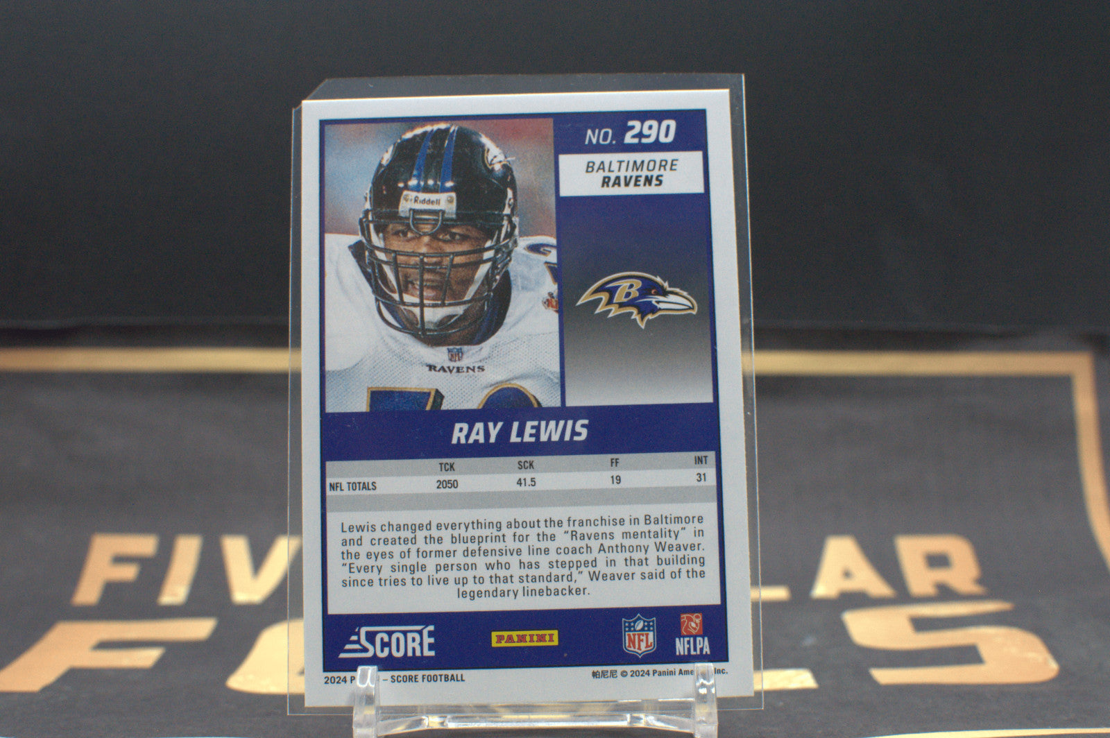 2024 Score Ray Lewis [Scorecard] #290 **Free Shipping @ $10+**