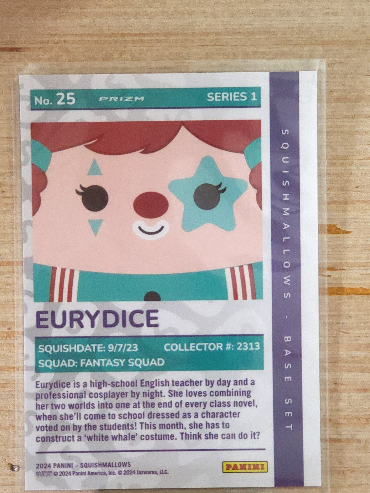 2024 Panini Squishmallows #25 Eurydice Prizm