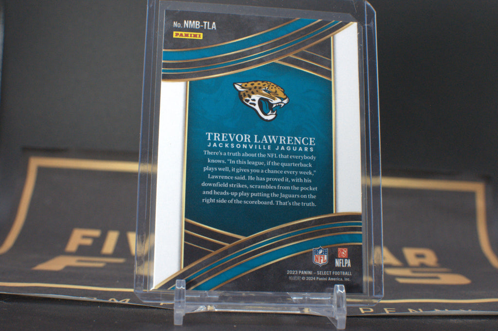2023 Panini Select Numbers Trevor Lawrence #NMB-TLA **Free Shipping @ $10+**