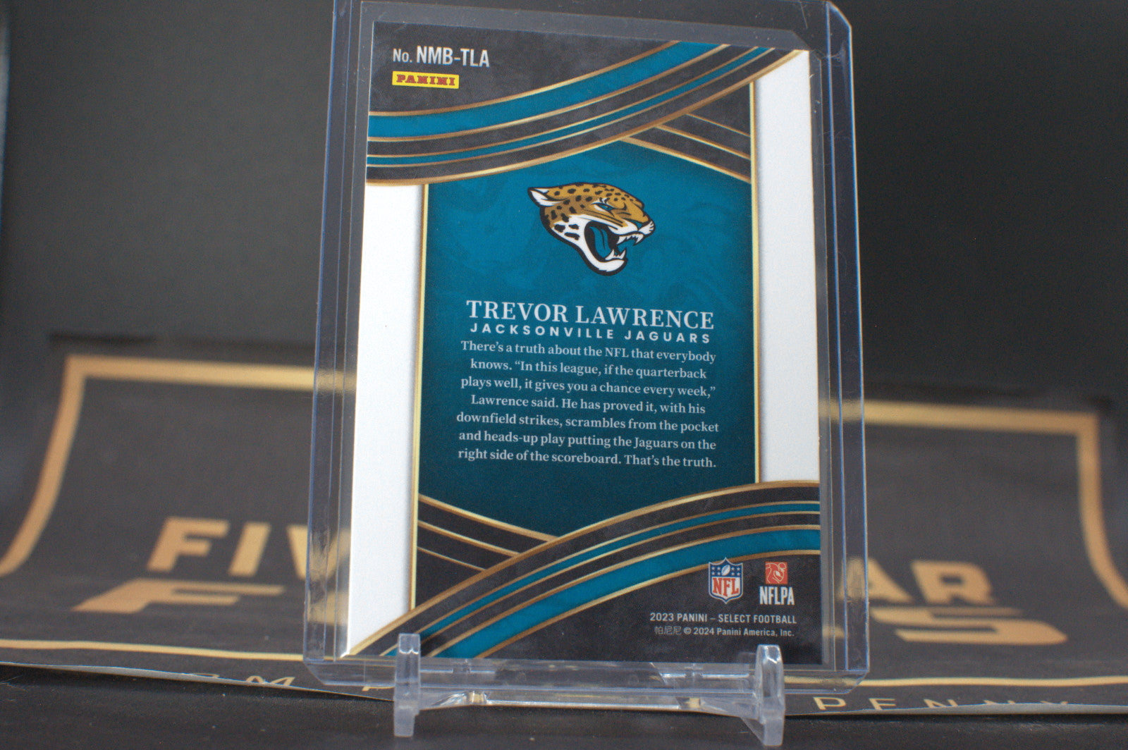 2023 Panini Select Numbers Trevor Lawrence #NMB-TLA **Free Shipping @ $10+**