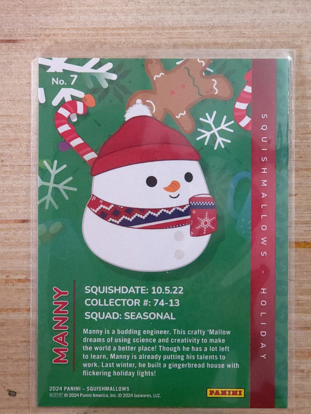 2024 Panini Squishmallows #7 Manny