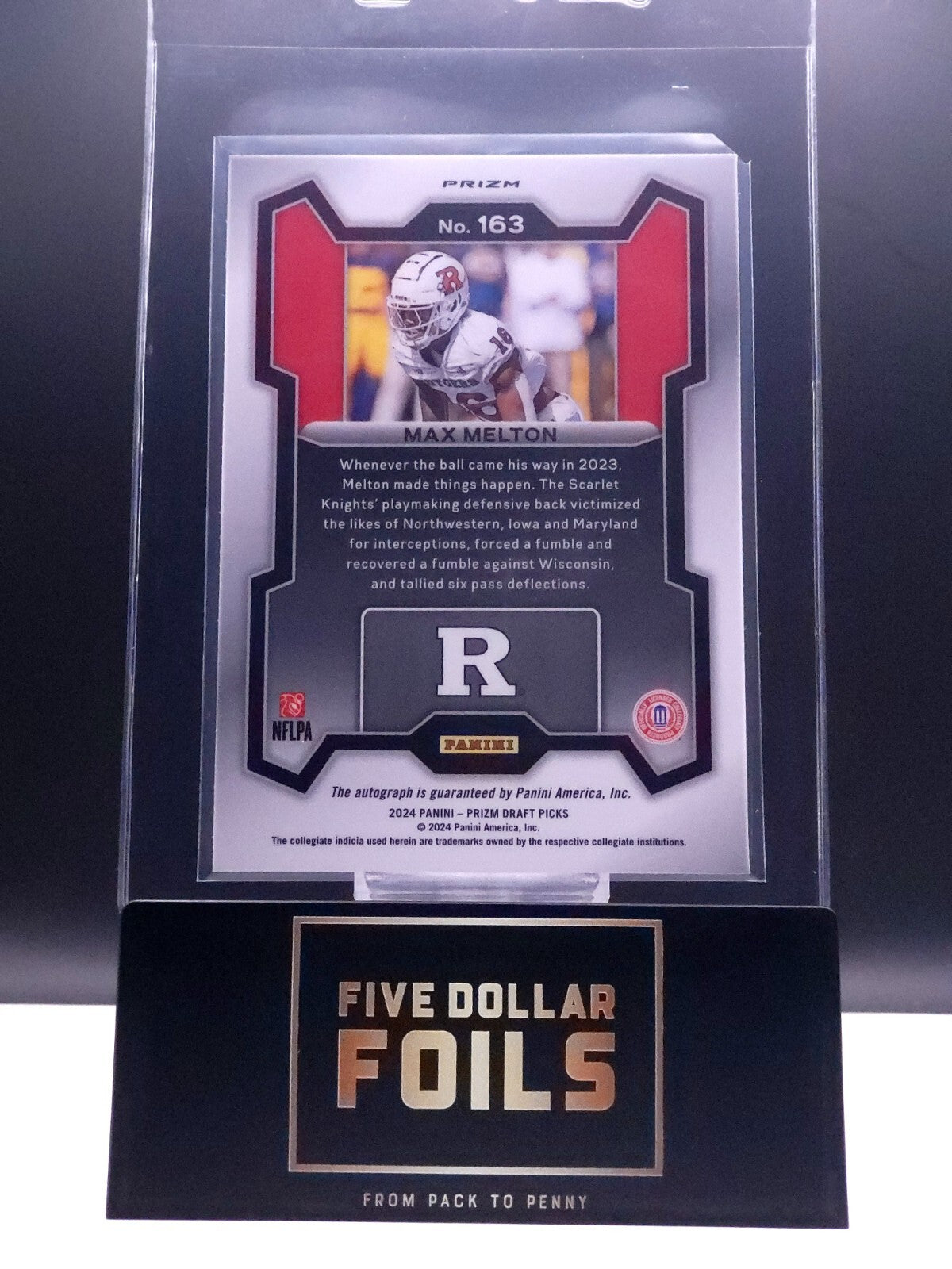 2024 Panini Prizm Draft Picks #163 Max Melton Silver Auto