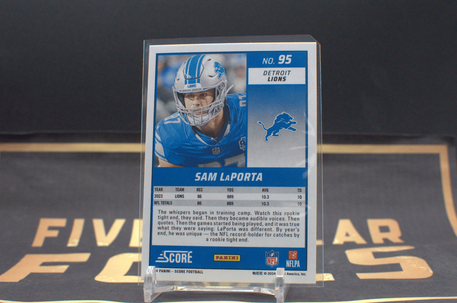 2024 Score Sam LaPorta #95 **Free Shipping @ $10+**