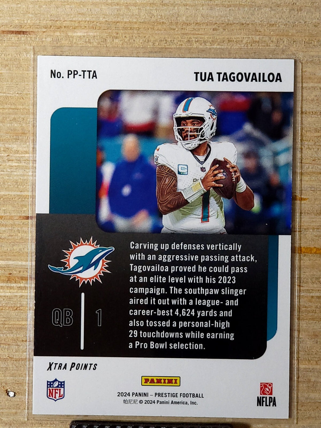 2024 Panini Prestige Prestigious Pros #PP-TTA Tua Tagovailoa Green 032/149