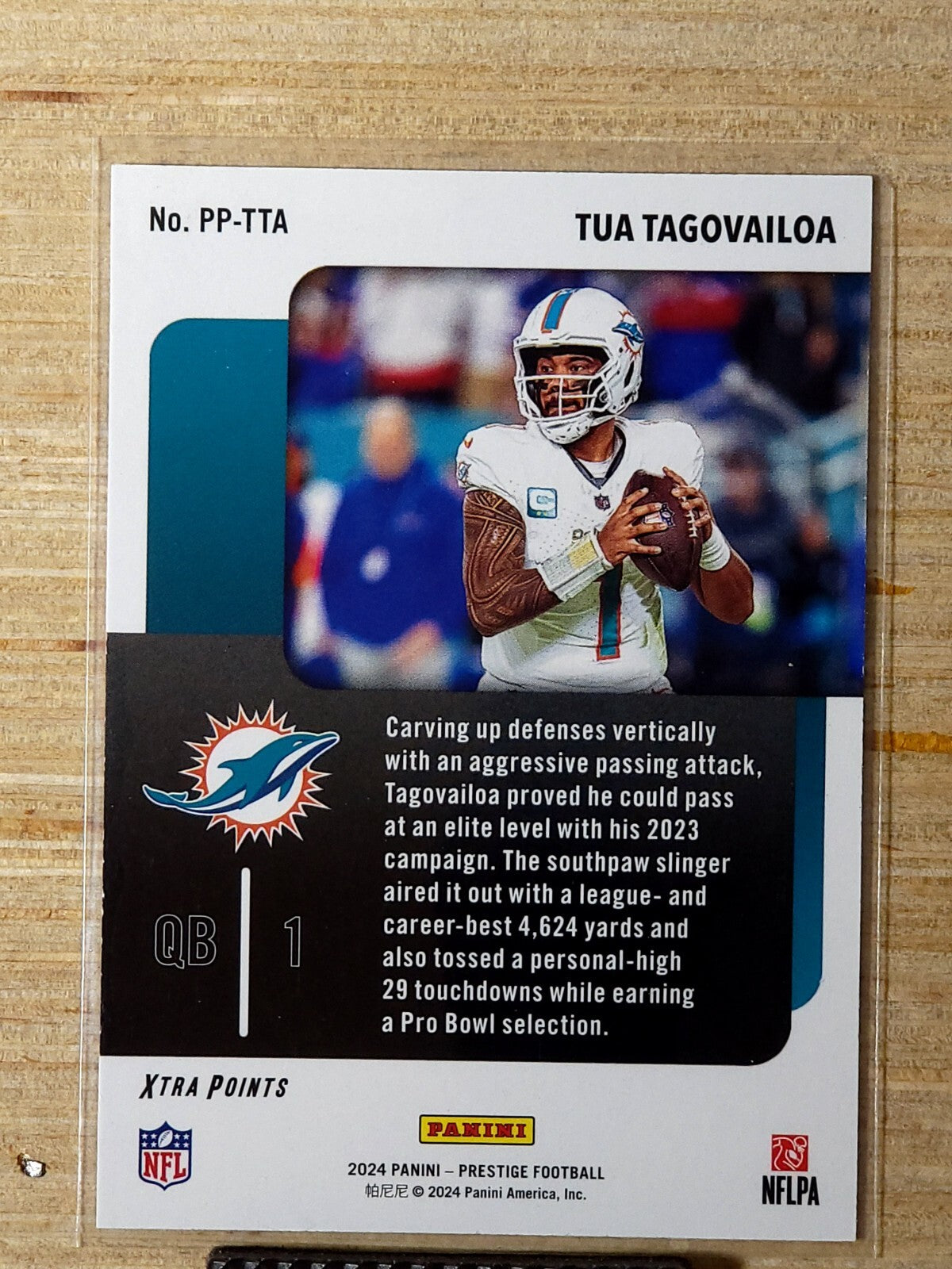 2024 Panini Prestige Prestigious Pros #PP-TTA Tua Tagovailoa Green 032/149