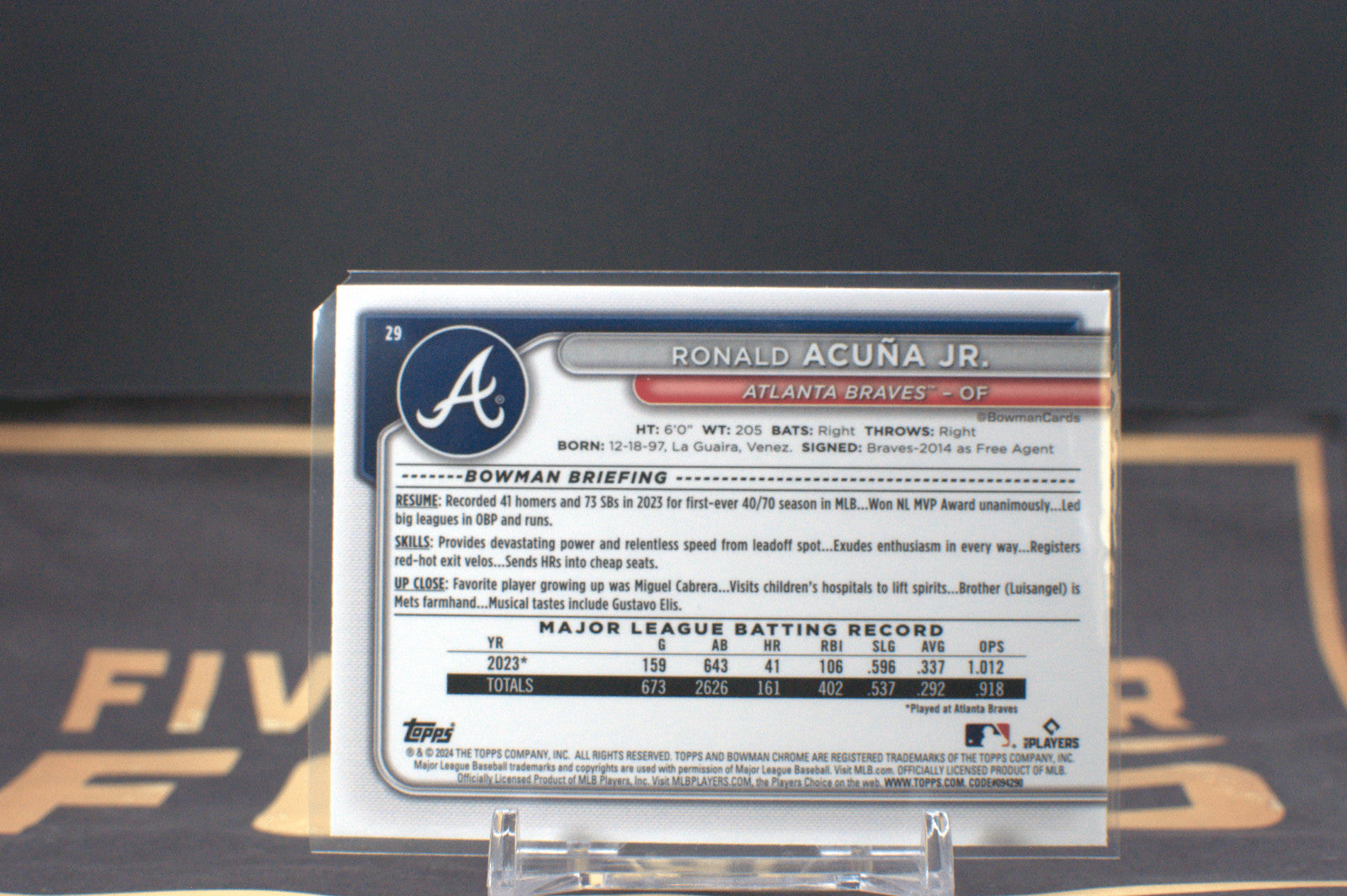 2024 Bowman Chrome Ronald Acuna Jr. #29 Mega Box Mojo **Free Shipping @ $10+**