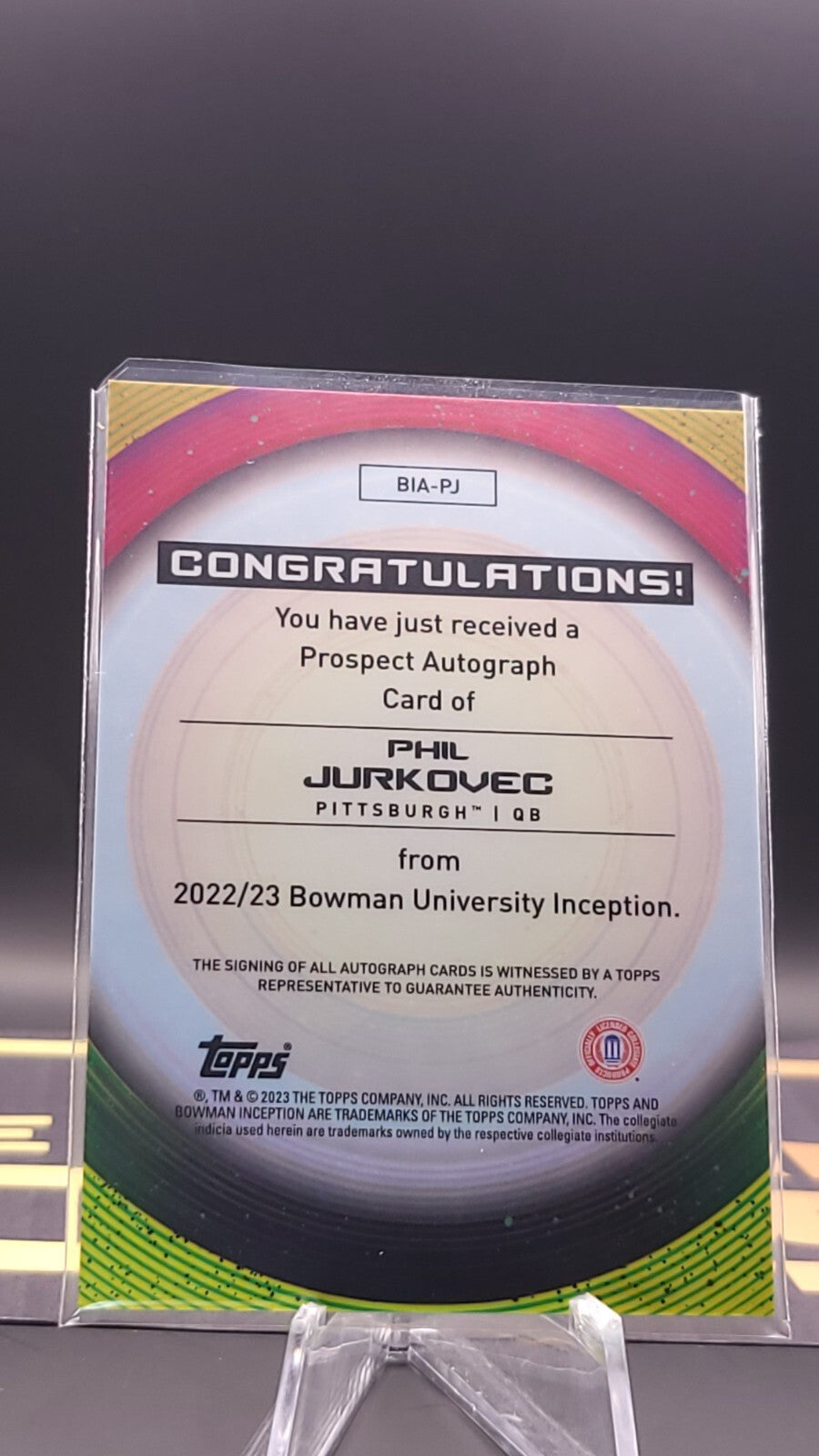 *Free Shipping @ $10+* 2023 Bowman U Inception #BIA-PJ Phil Jurkovec Auto