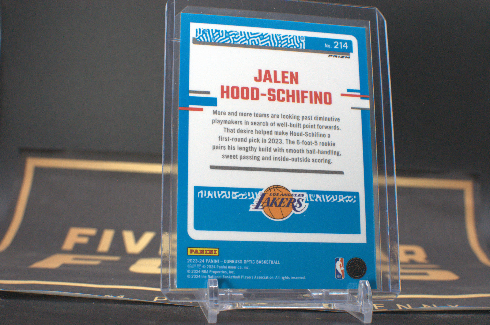 2023-24 Donruss Optic Jalen Hood-Schifino #214 Purple **Free Shipping @ $10+**