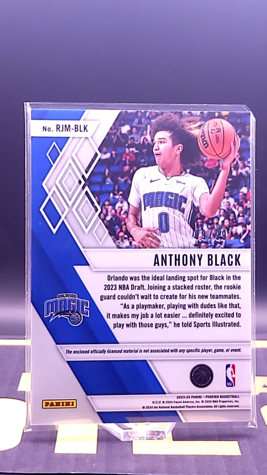 2023-24 Panini Phoenix - Rookie Jumbo Memorabilia #RJM-BLK Anthony Black 09/99