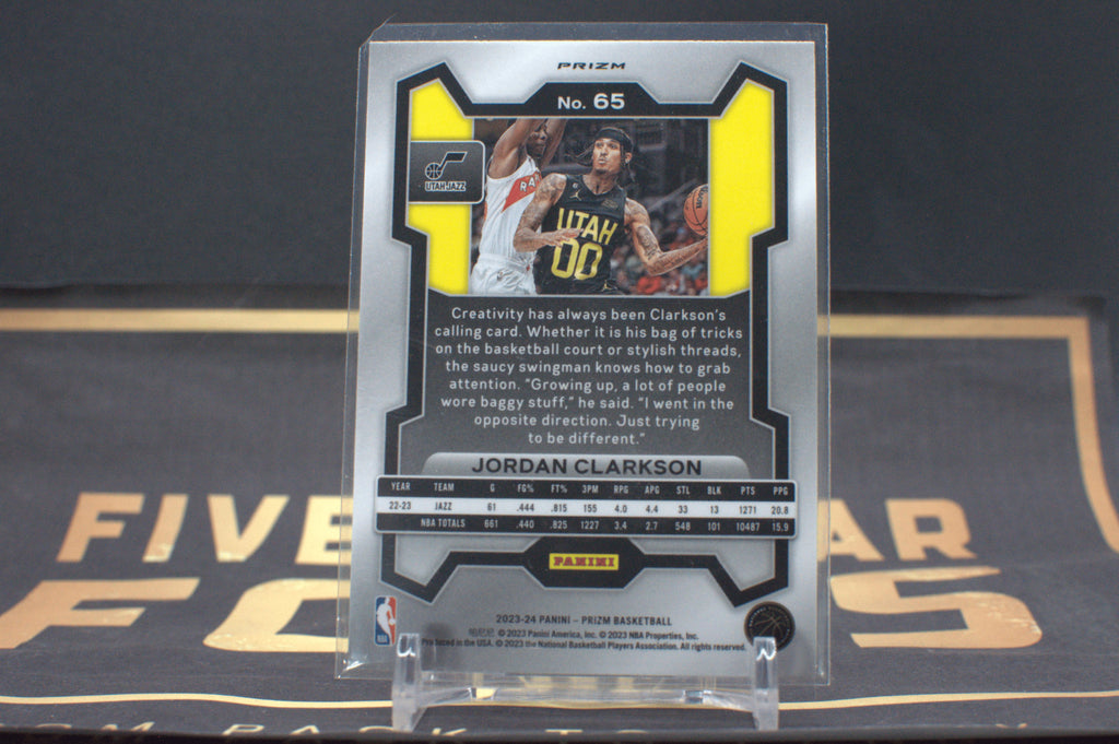 2023-24 Panini Prizm #65 Jordan Clarkson Prizms Red Wave *Free Shipping @ $10