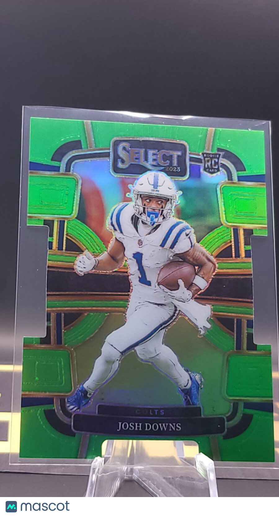 2023 Panini Select Josh Downs Rookie Die-Cut Lime Green 013/599