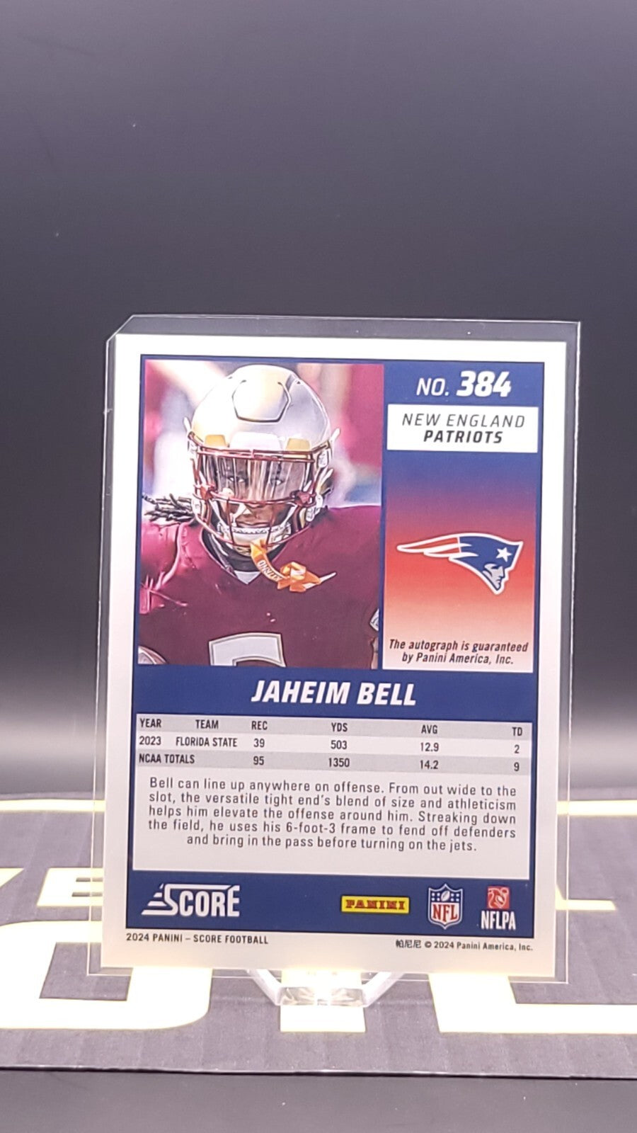 *Free Shipping @ $10+* 2024 Score Jaheim Bell [Signature] #384