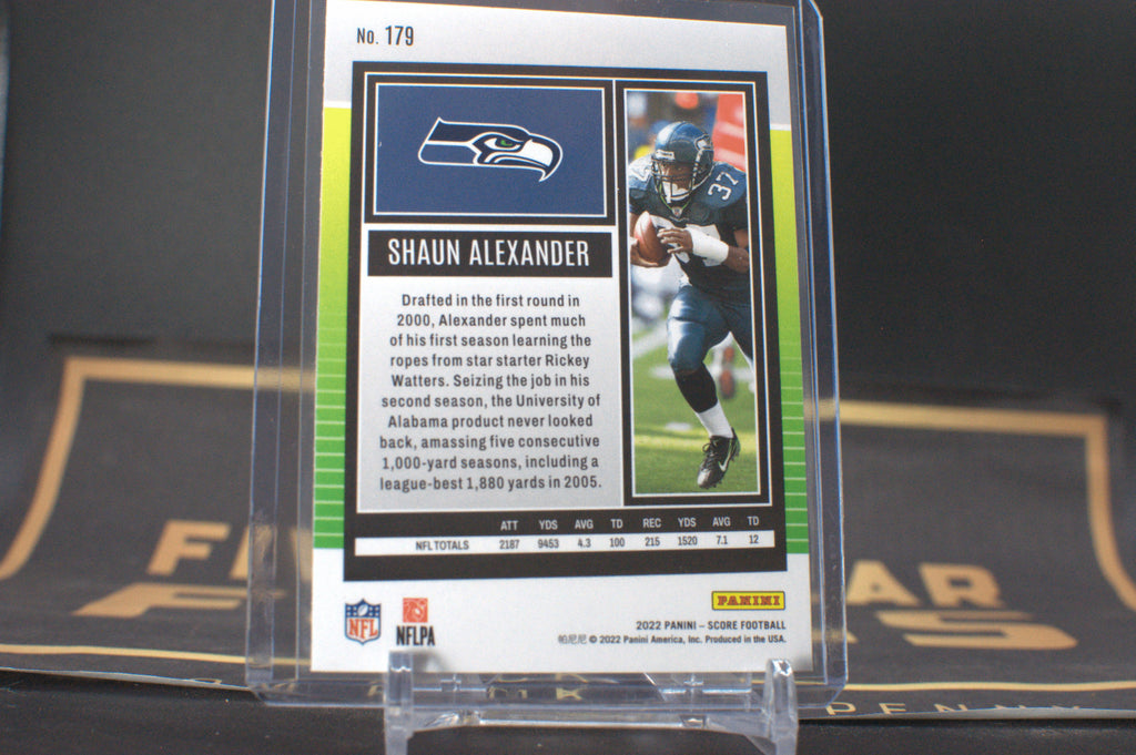 2022 Panini Score: Shaun Alexander [Gold] #179 **Free Shipping @ $10+**