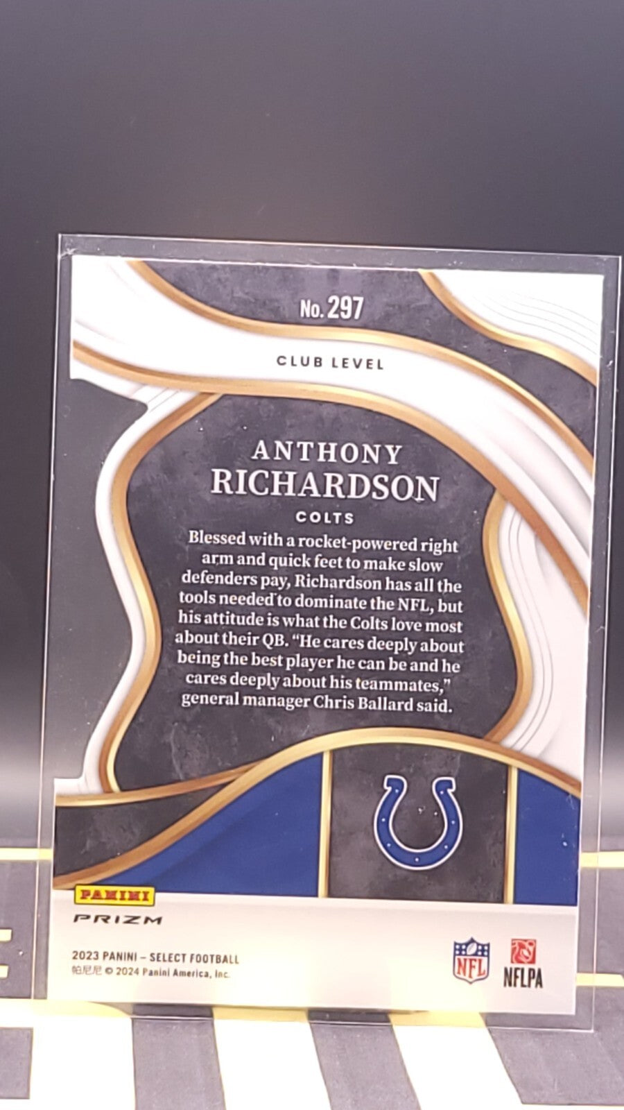 *Free Shipping @ $10+* 2023 Select Anthony Richardson Silver Die Cut #297