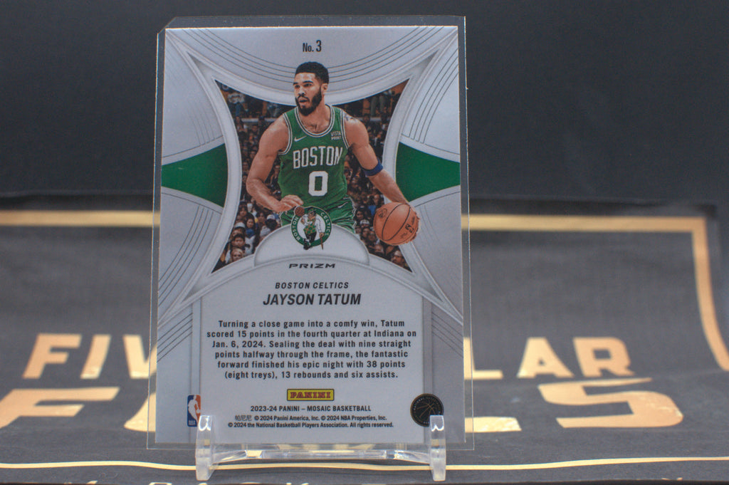 2023 Panini Mosaic Epic Performers Jayson Tatum Green #3 **Free Shipping @ $10+
