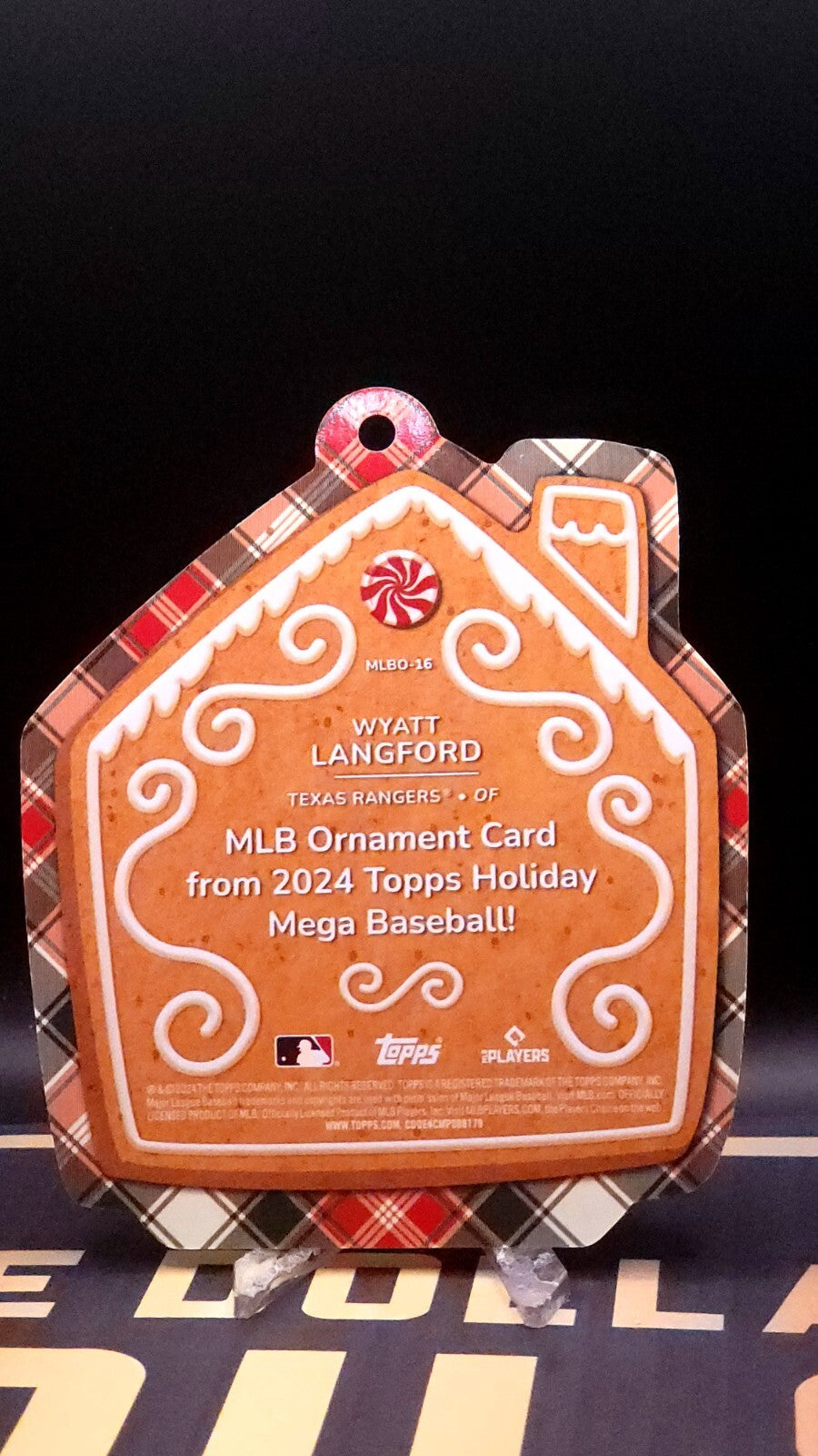 *Free Shipping @ $10* 2024 Topps Holiday Ornament #MLBO-16 WYATT LANGFORD