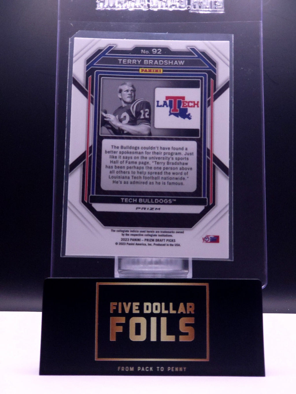 2023 Panini Prizm Draft Picks - #92 Terry Bradshaw Snakeskin