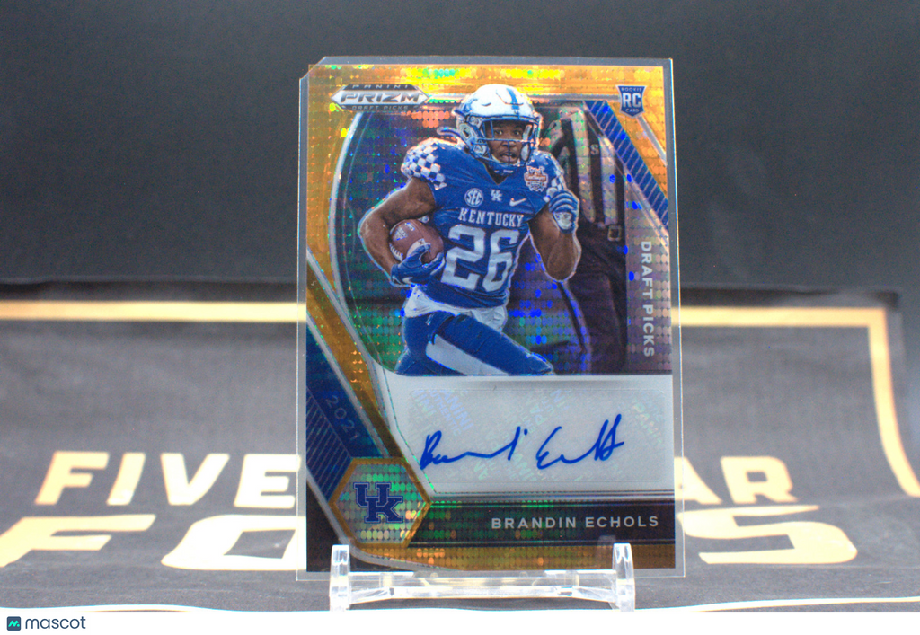 2021 Prizm Draft Picks Football - Orange Pulsar 12/49 - BRANDIN ECHOLS