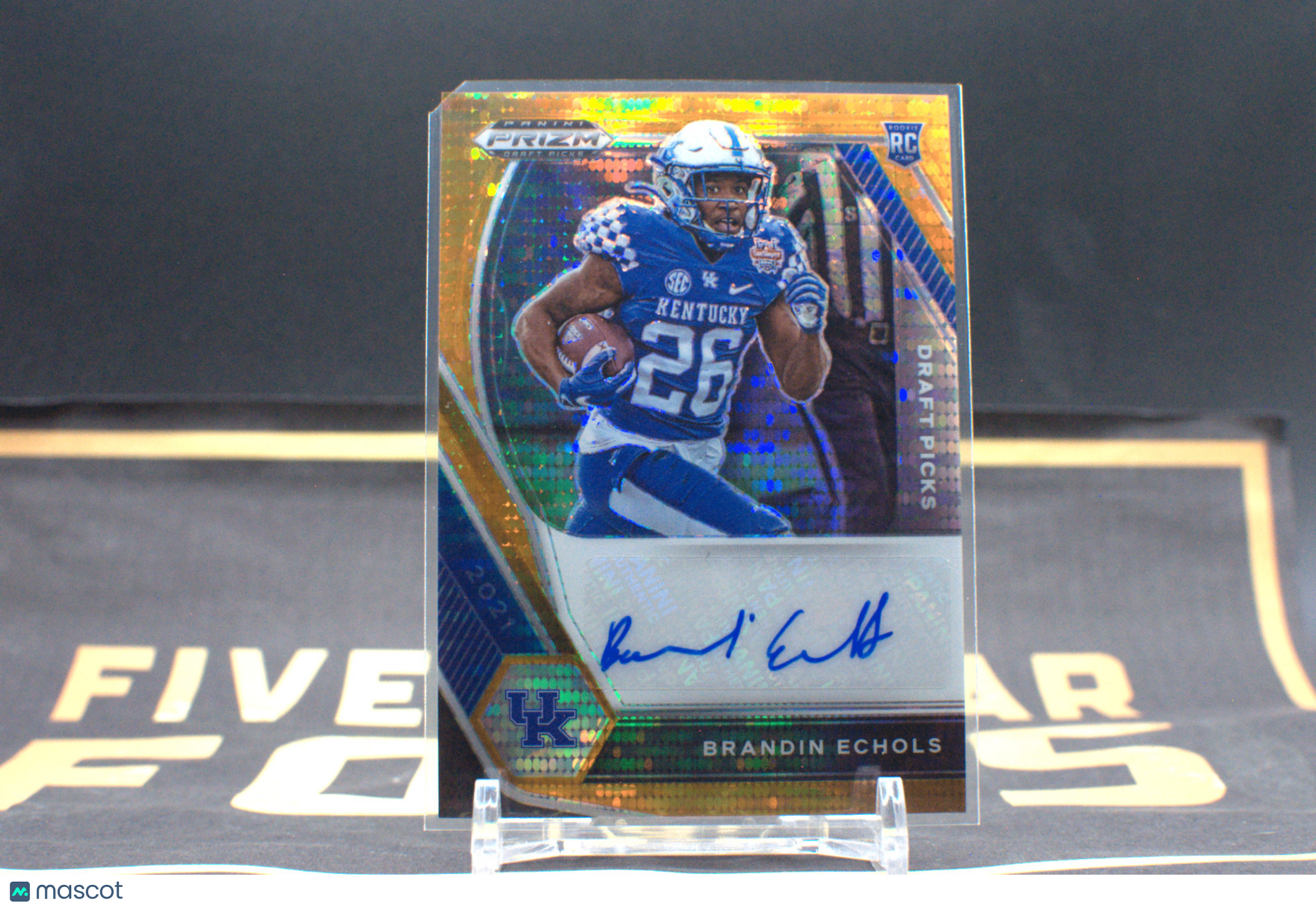 2021 Prizm Draft Picks Football - Orange Pulsar 12/49 - BRANDIN ECHOLS