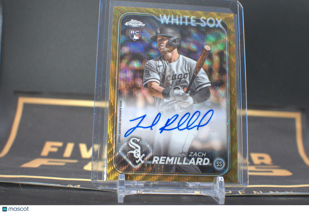 ZACH REMILLARD 2024 TOPPS CHROME ROOKIE AUTOGRAPH GOLD WAVE 34/50