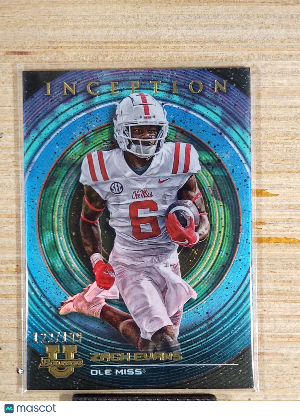 2023 Bowman U Inception #82 Zach Evans Blue 122/199