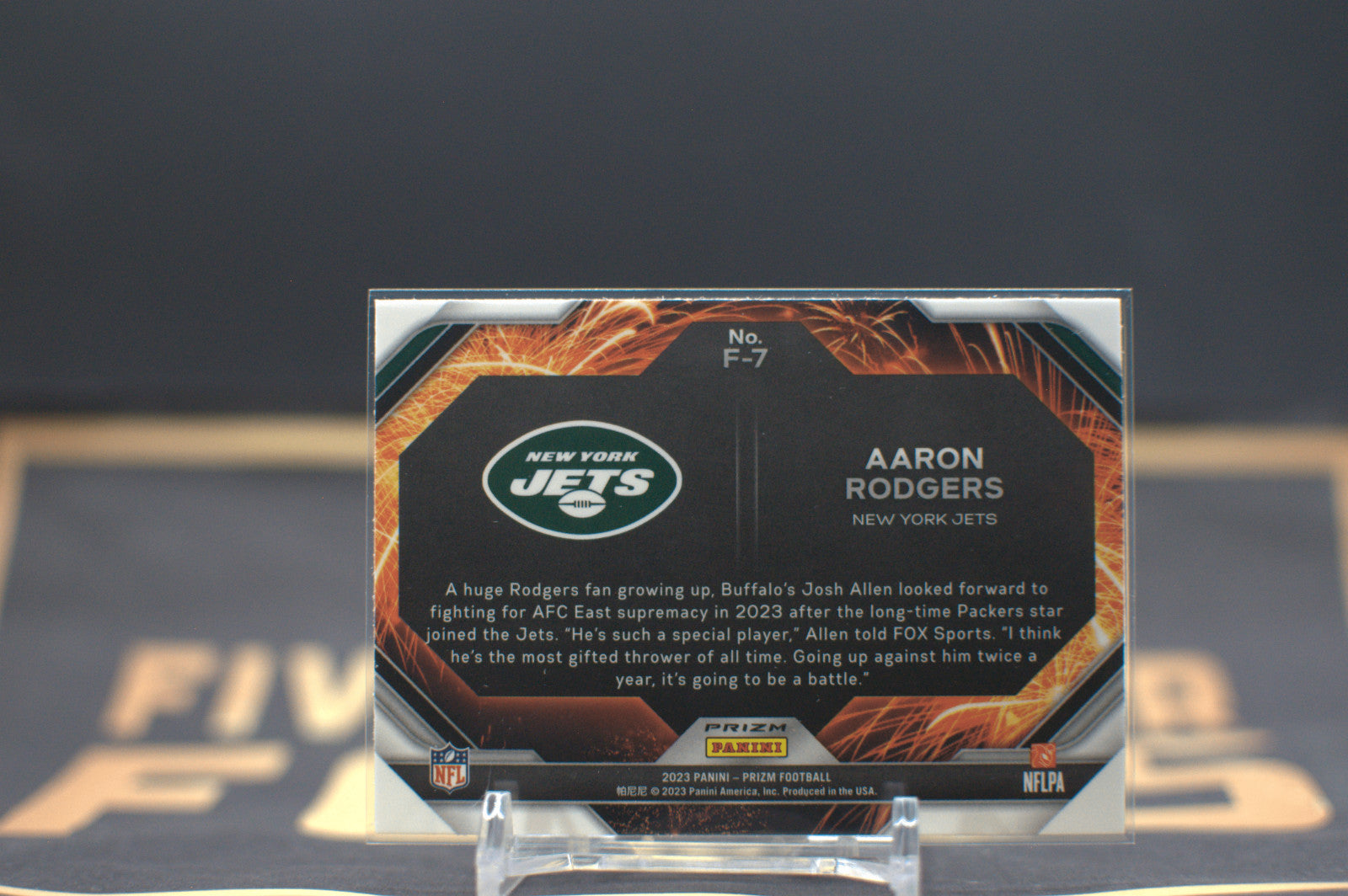 2023 Panini Prizm Fireworks Aaron Rodgers [Green Ice] #F-7 **Free Shipping @ $10