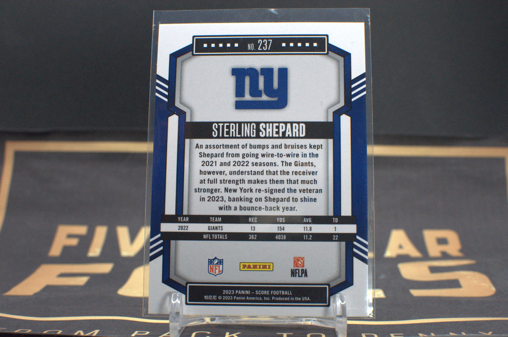 2023 Panini Score Sterling Shepard [Gold Zone] #237 33/50 **Free Shipping @ $10