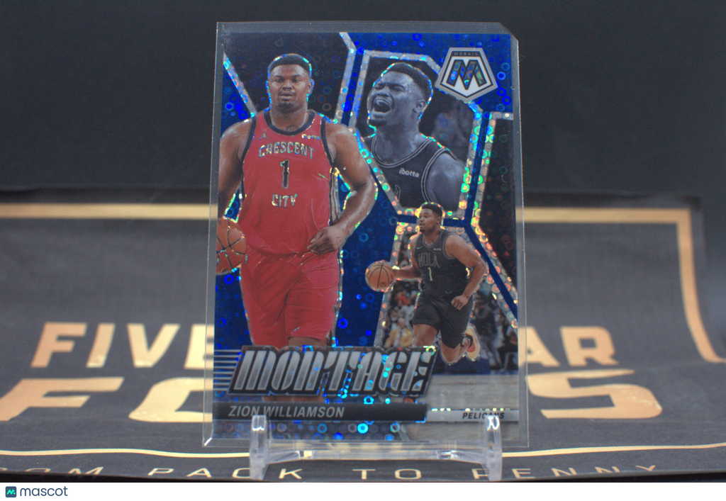 2023-24 Panini Mosaic Zion Williamson Montage Fast Break Blue 29/85