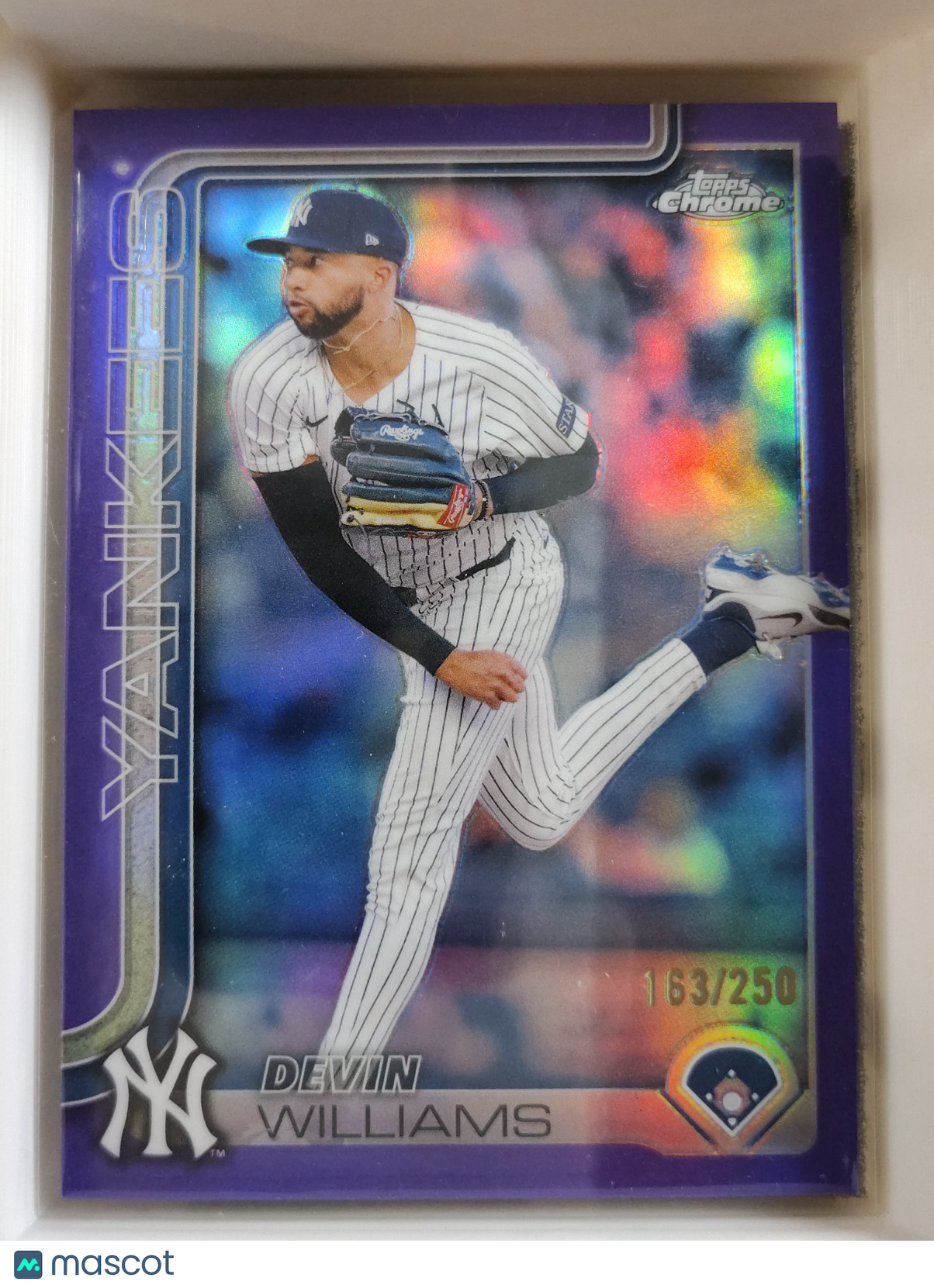 2025 Topps Chrome #153 Devin Williams 163/250 Purple