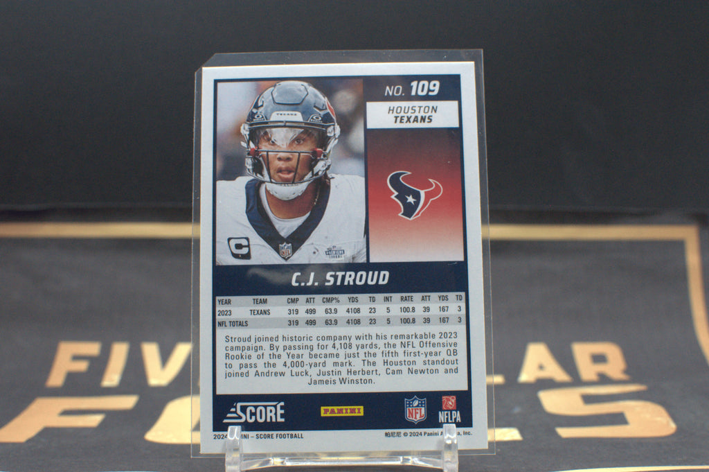 2024 Score C.J. Stroud #109 **Free Shipping @ $10+**