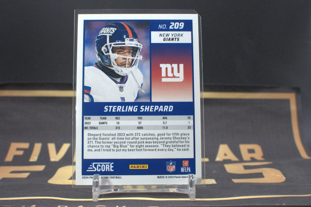 2024 Score: Sterling Shepard [Stars] #209 006/399 **Free Shipping @ $10+**