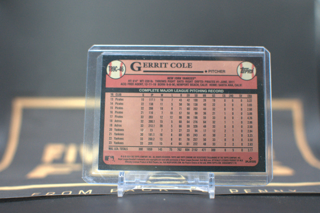 2024 Topps 1989 Chrome Silver Pack: Gerrit Cole #T89C-46
