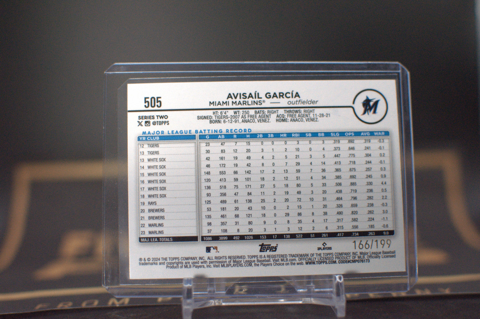 2024 Topps : Avisail Garcia [Red Foil] #505 166/199