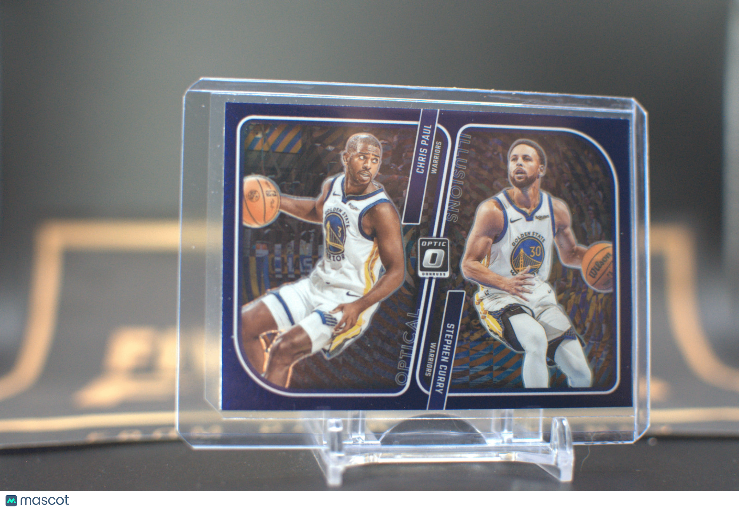 2023 Donruss Optic Optical Illusion: Chris Paul / Stephen Curry [Purple] #5
