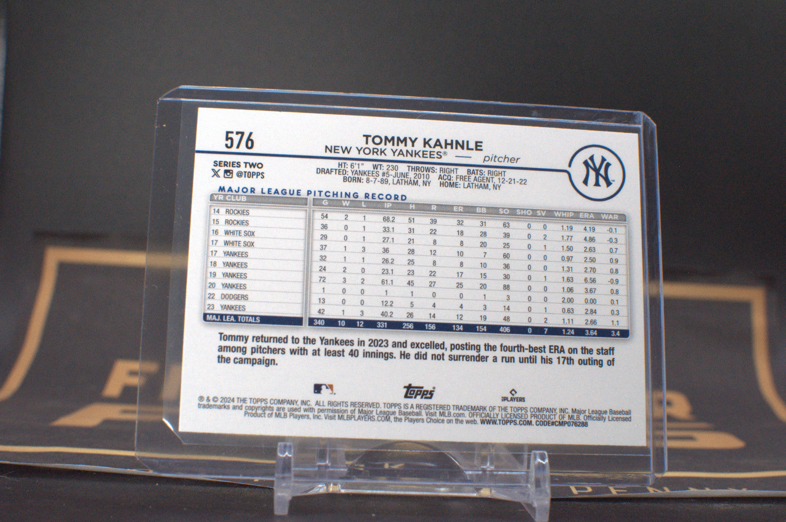 2024 Topps Tommy Kahnle [Team Color] #576