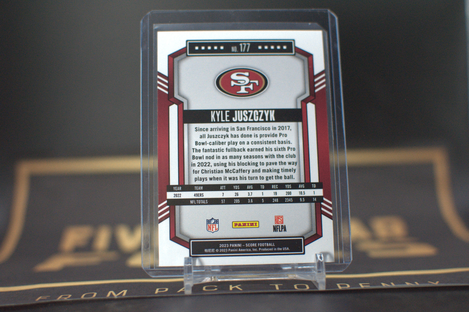 2023 Panini Score : Kyle Juszczyk [Orange] #177