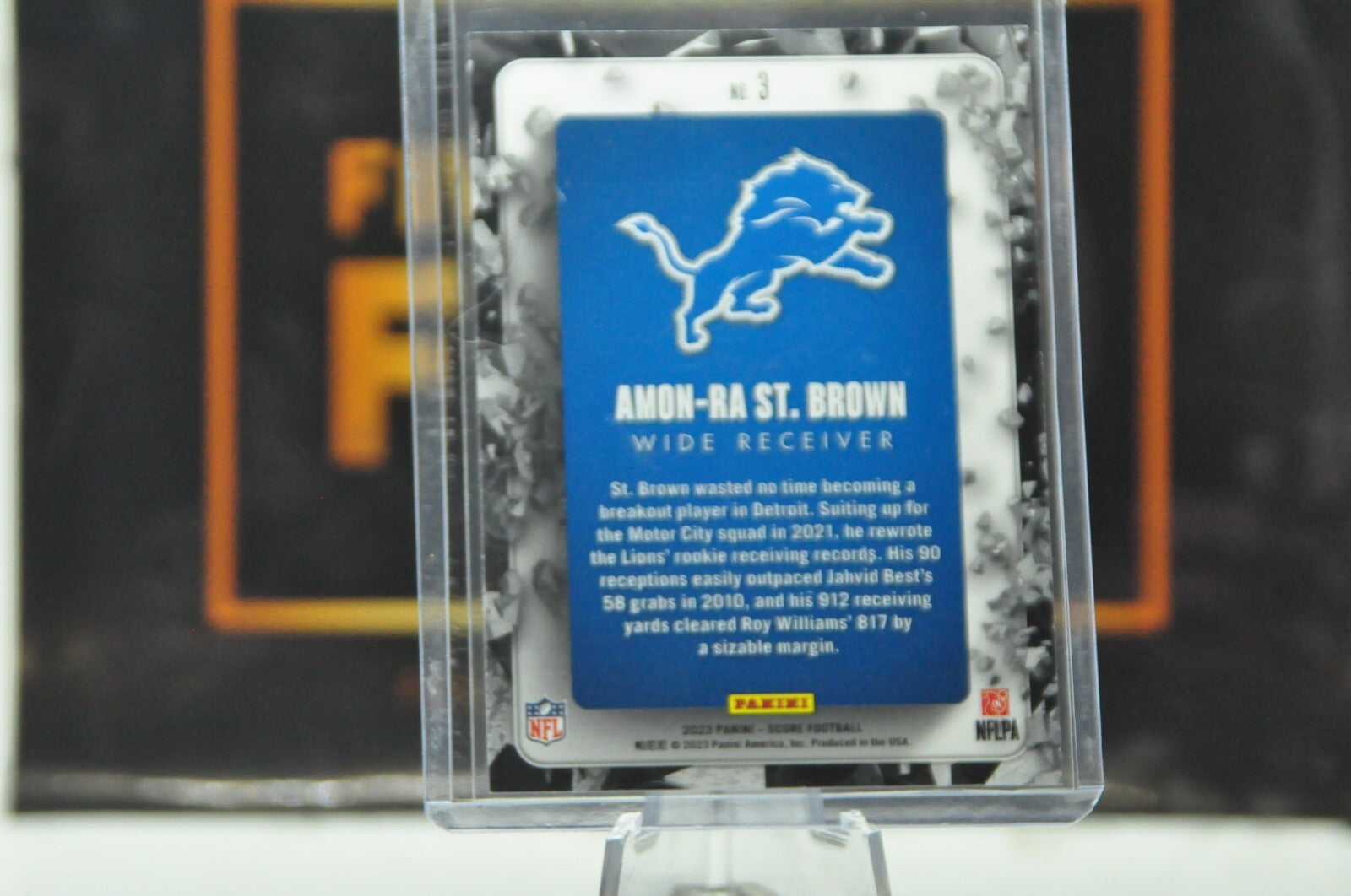 2023 Panini Score Breakthrough: Amon Ra St. Brown #3