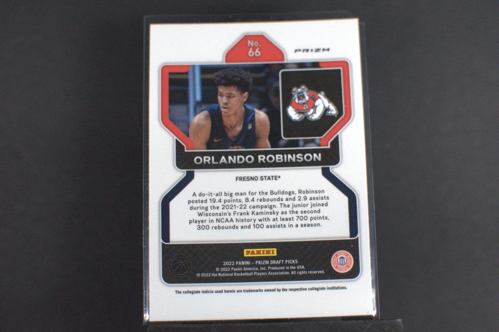 2022 Panini Prizm Draft Picks: Orlando Robinson [Blue Circles] #66