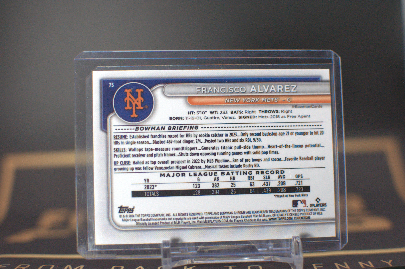 2024 Bowman: Francisco Alvarez [Mojo] #75