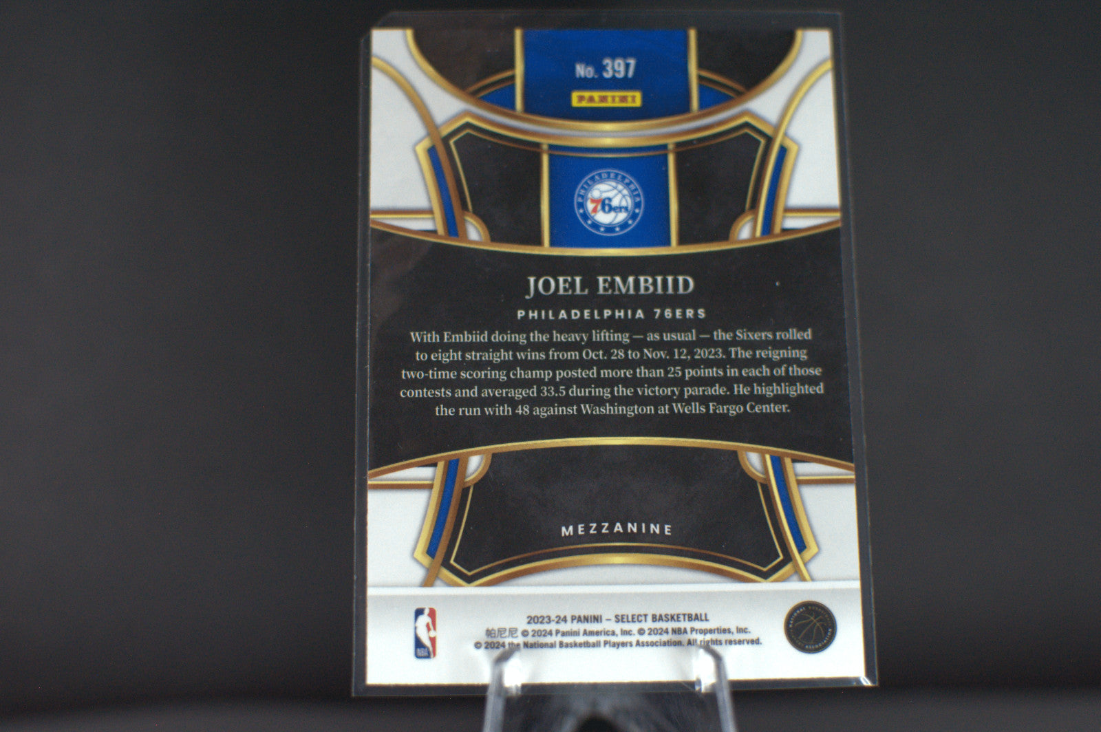 2023 Panini Select : Joel Embiid #397